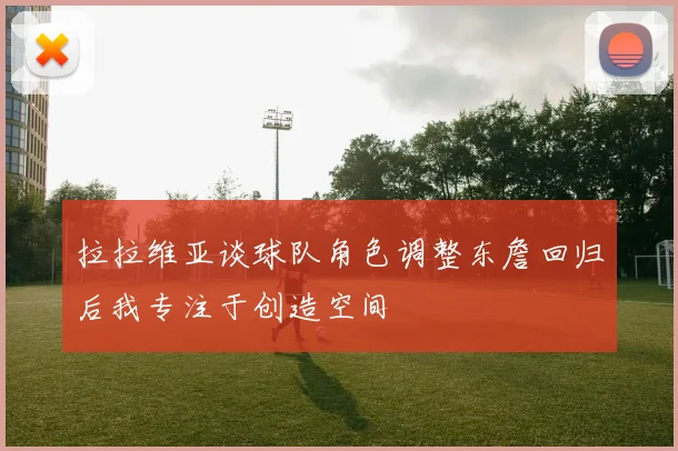 拉拉维亚谈球队角色调整东詹回归后我专注于创造空间